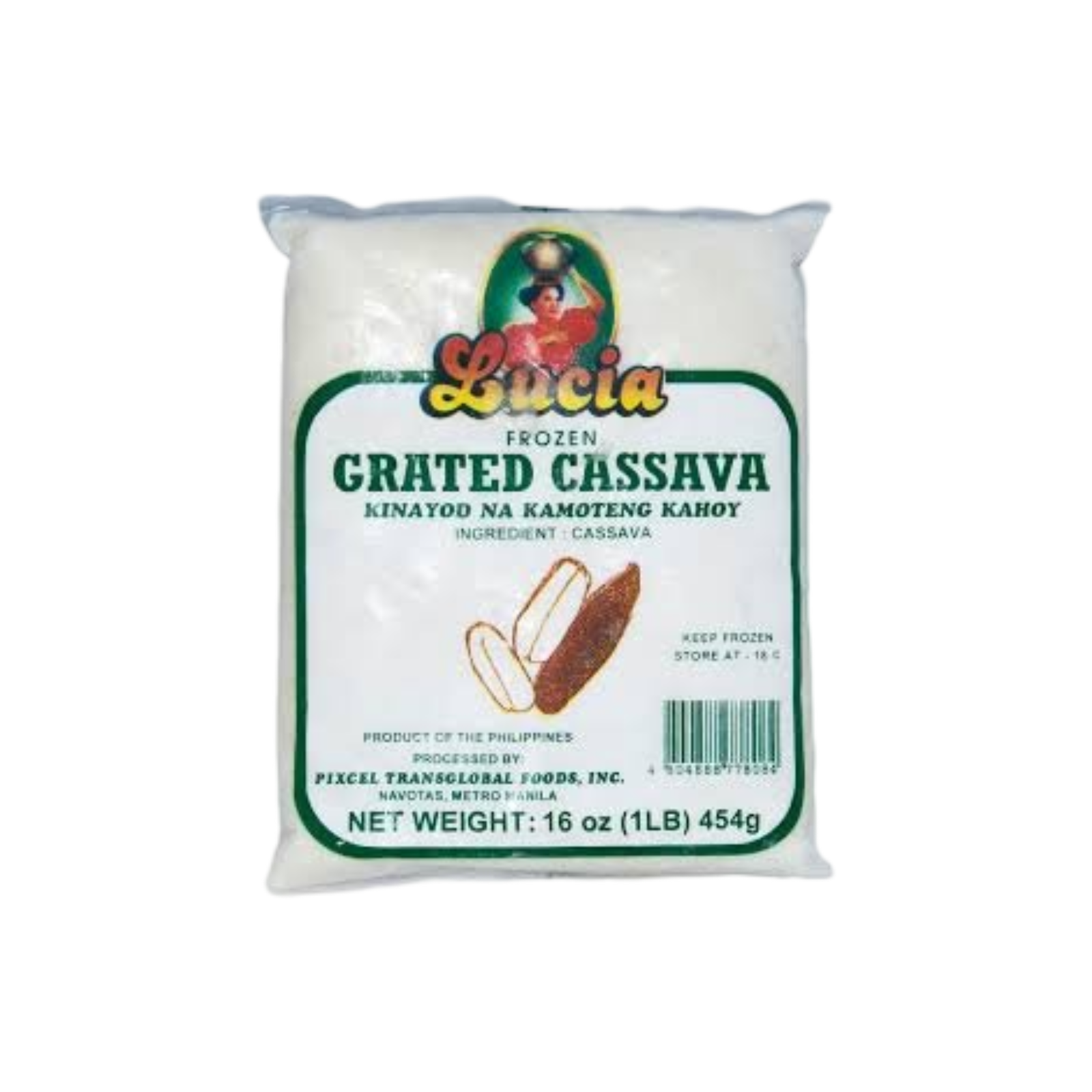 Frozen Lucia Grated Cassava 454g – Cabayan Mart