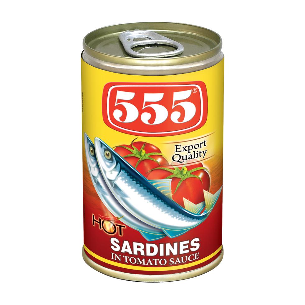 555 Sardines Hot 155g