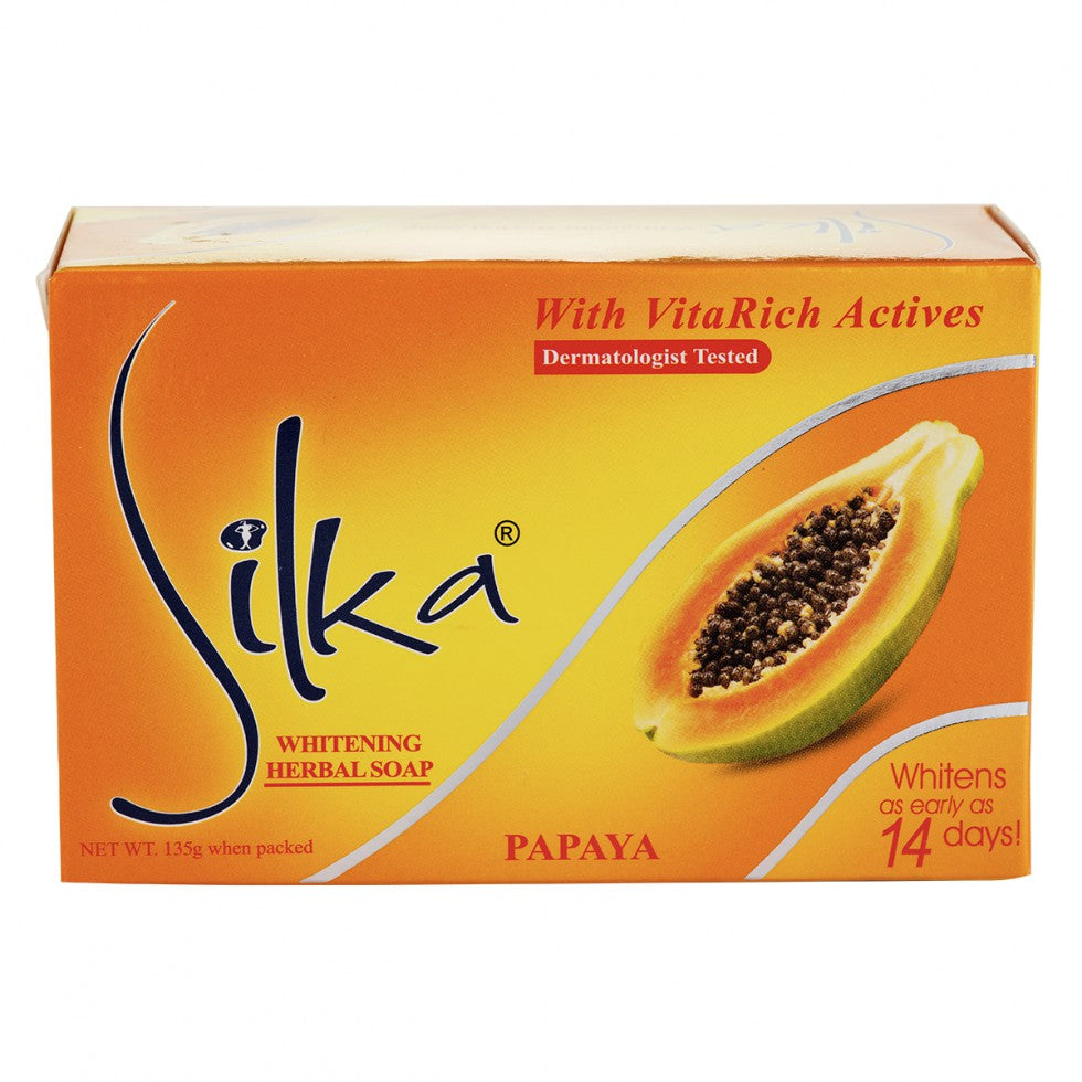 Silka Papaya Whitening Soap (Orange) 135g
