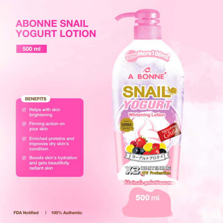 A Bonne Snail Yogurt Whitening Lotion