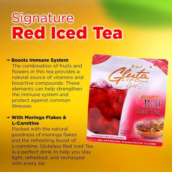 Glutalipo Gold Red Iced Tea Drink