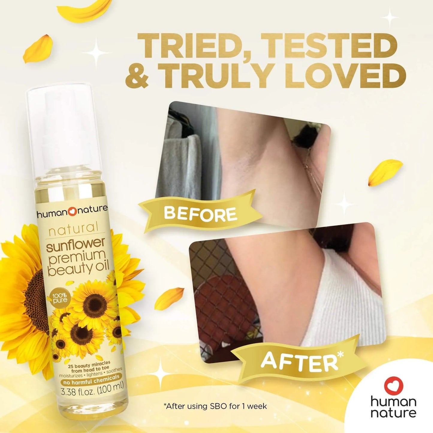 Human Nature Sunflower Beauty Oil 50ml