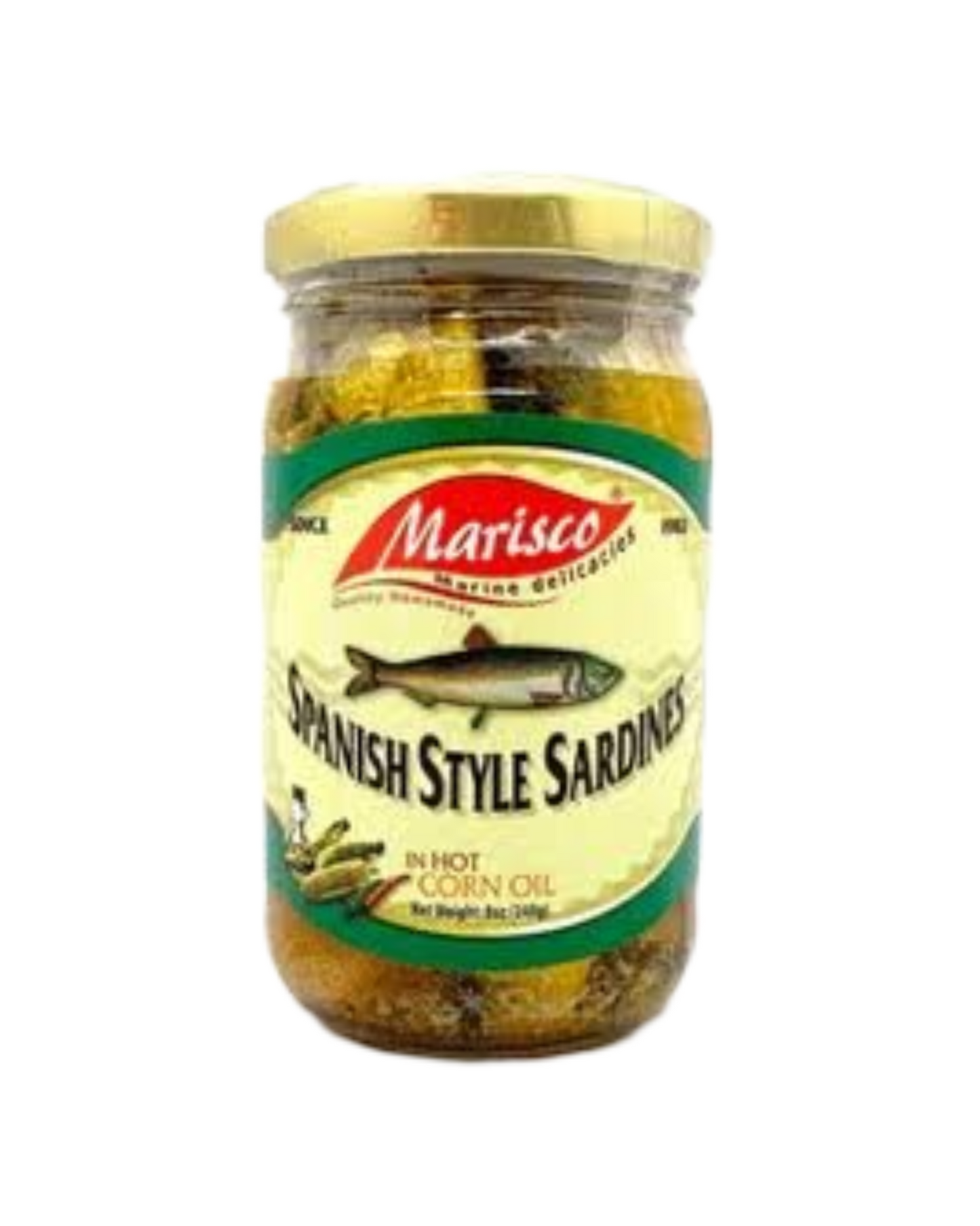 Marisco Green Label Spanish Style Sardines in Corn Oil 240g