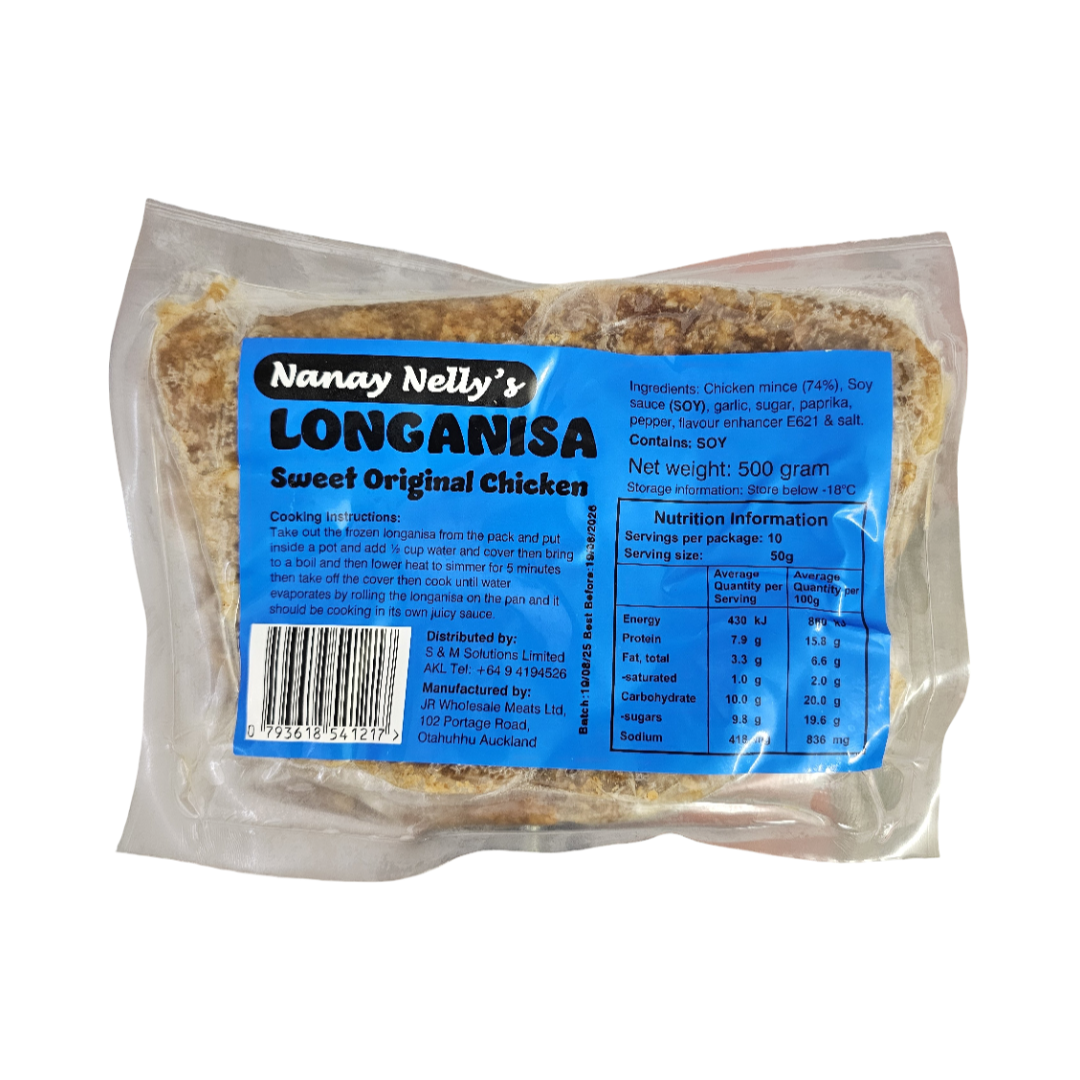 Nanay Nelly's Sweet Original Chicken Longganisa 320g