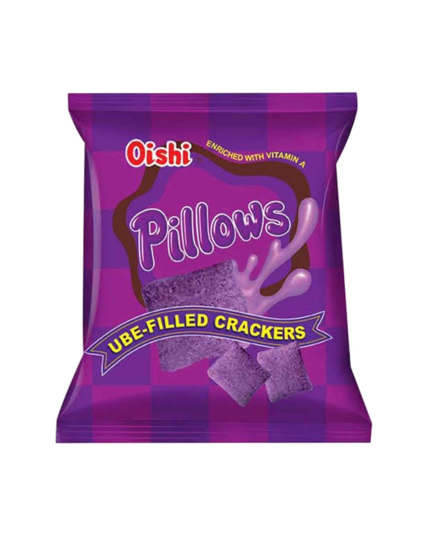 Oishi Pillows Ube Filled Crackers 38g