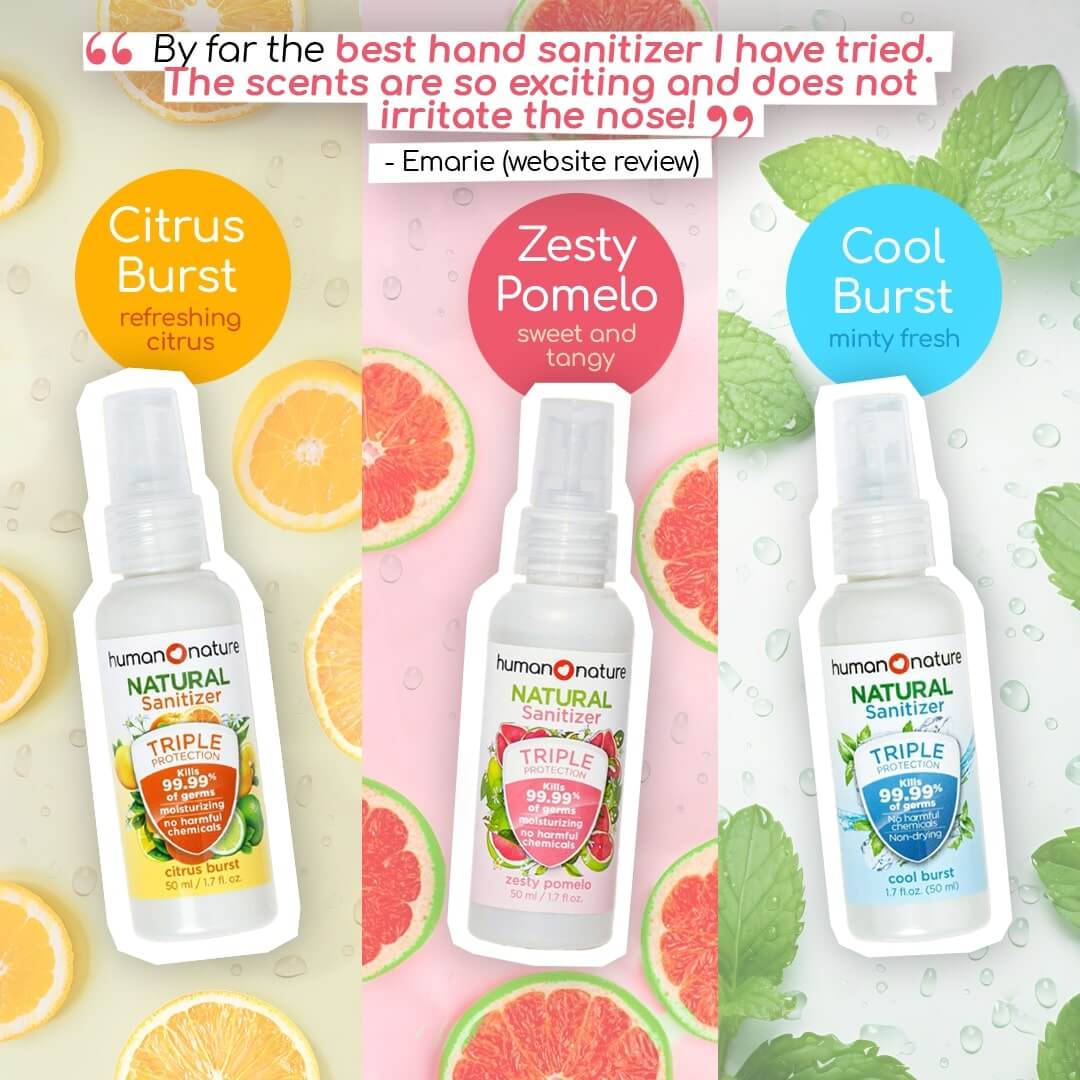 Human Nature Natural Spray Sanitizer - Citrus Burst 50ml