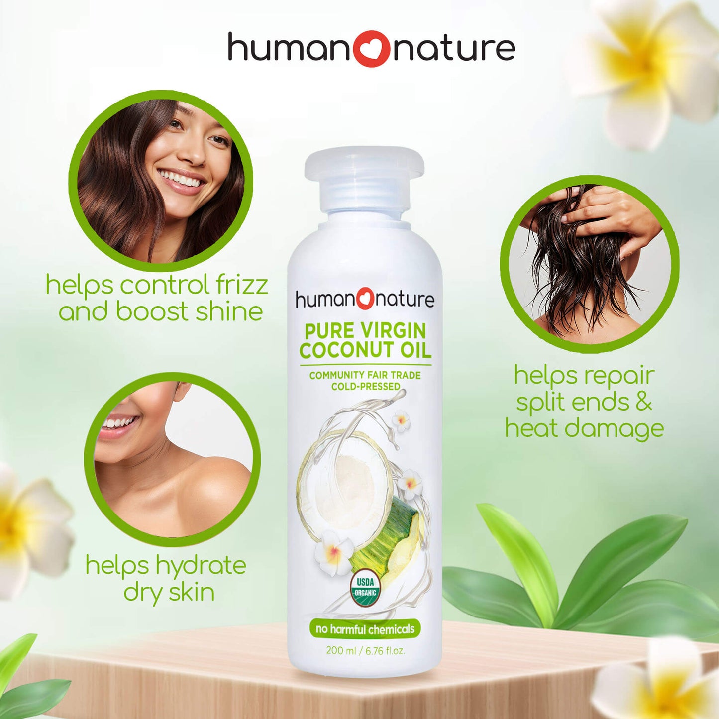 Human Nature Pure Virgin Coconut Oil 200ml