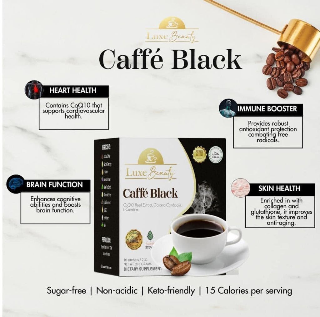 Luxe Slim Caffe Black 168g