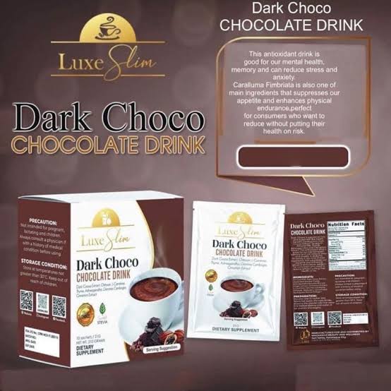 Luxe Slim Caffe Dark Chocolate 210g