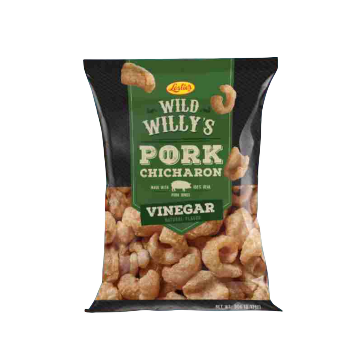 Leslie's Wild Willys Real Chicharon - Vinegar 90g