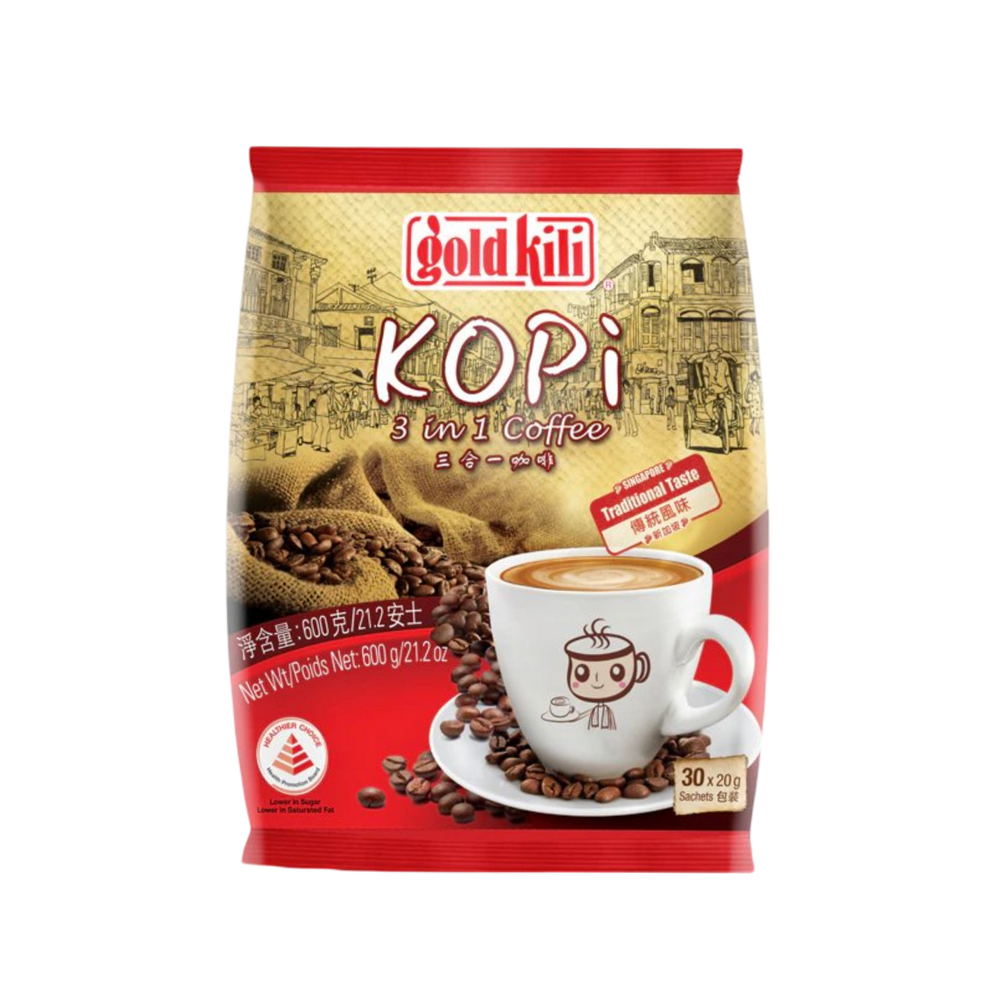 Gold Kili 3-1 Kopi 600g