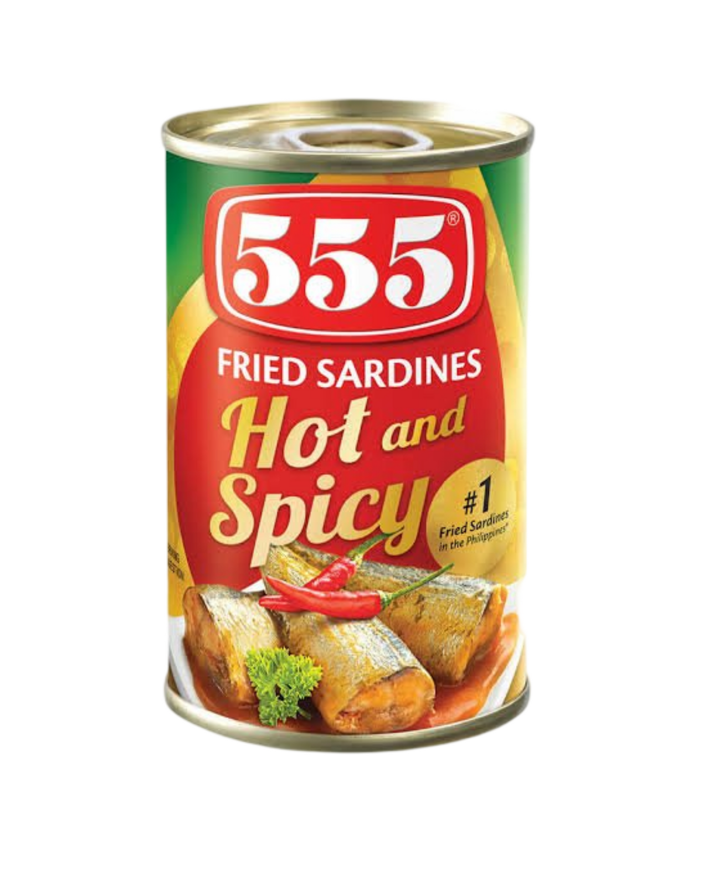 555 Fried Sardines Hot & Spicy 155g