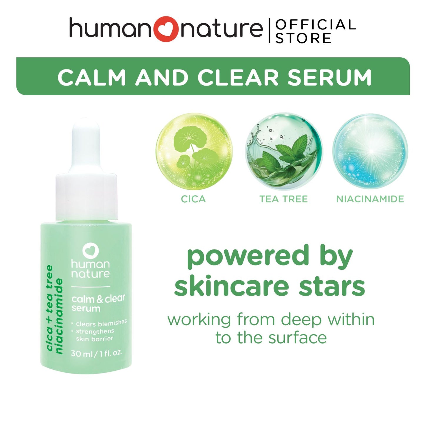 Human Nature Calm and Clear Serum 30ml
