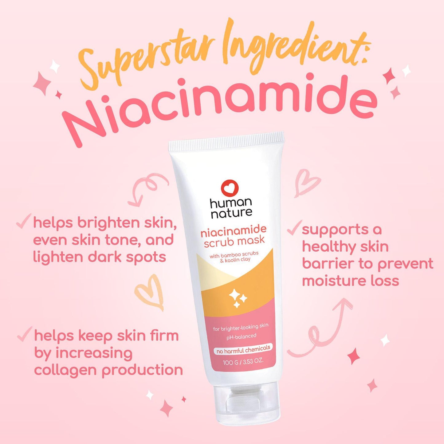 Human Nature Niacinamide Scrub Mask 100g