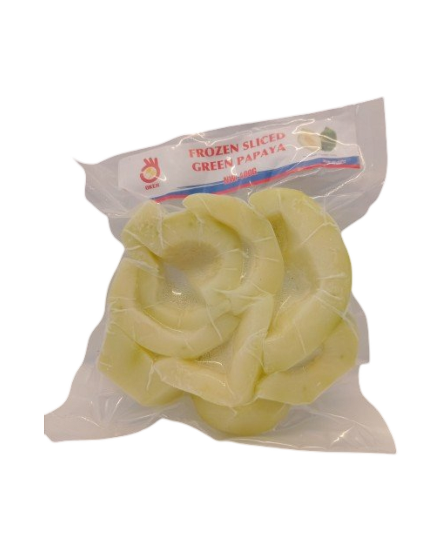 Frozen Okeh Sliced Green Papaya 400g