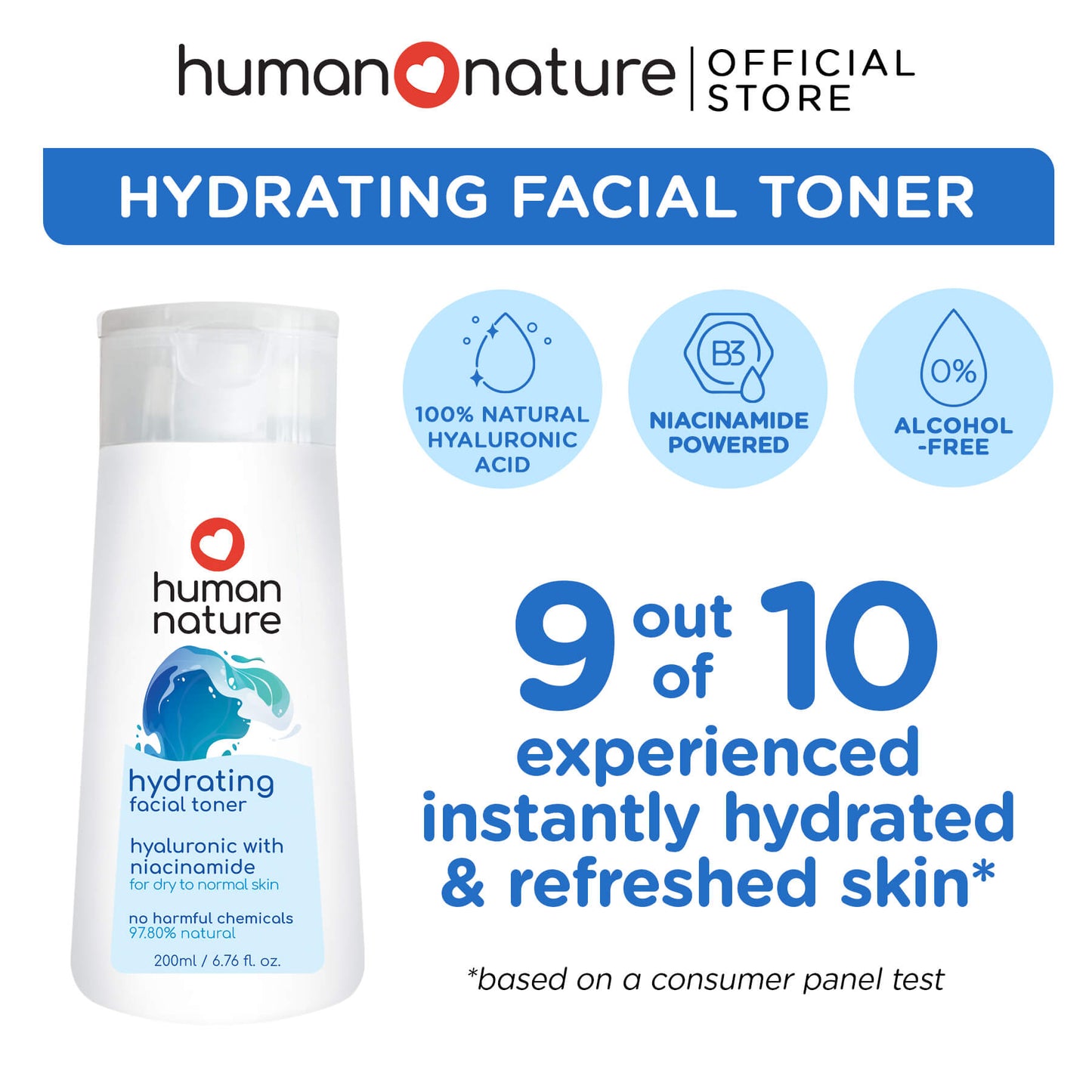 Human Nature Hydrating Facial Toner 100ml