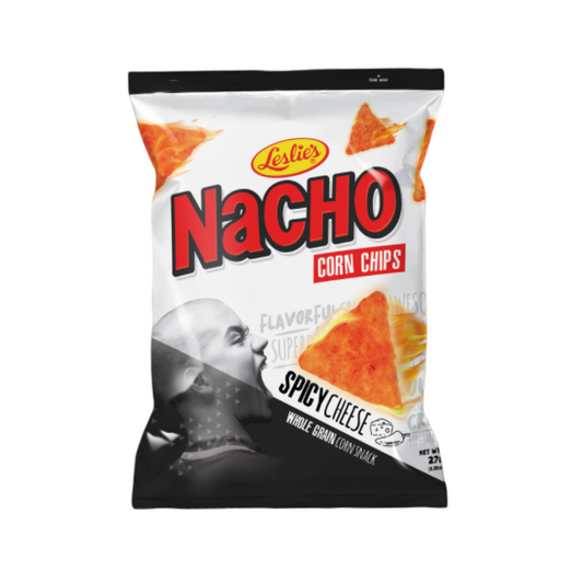 Leslie's Nacho Corn Chips Spicy Cheese 100g