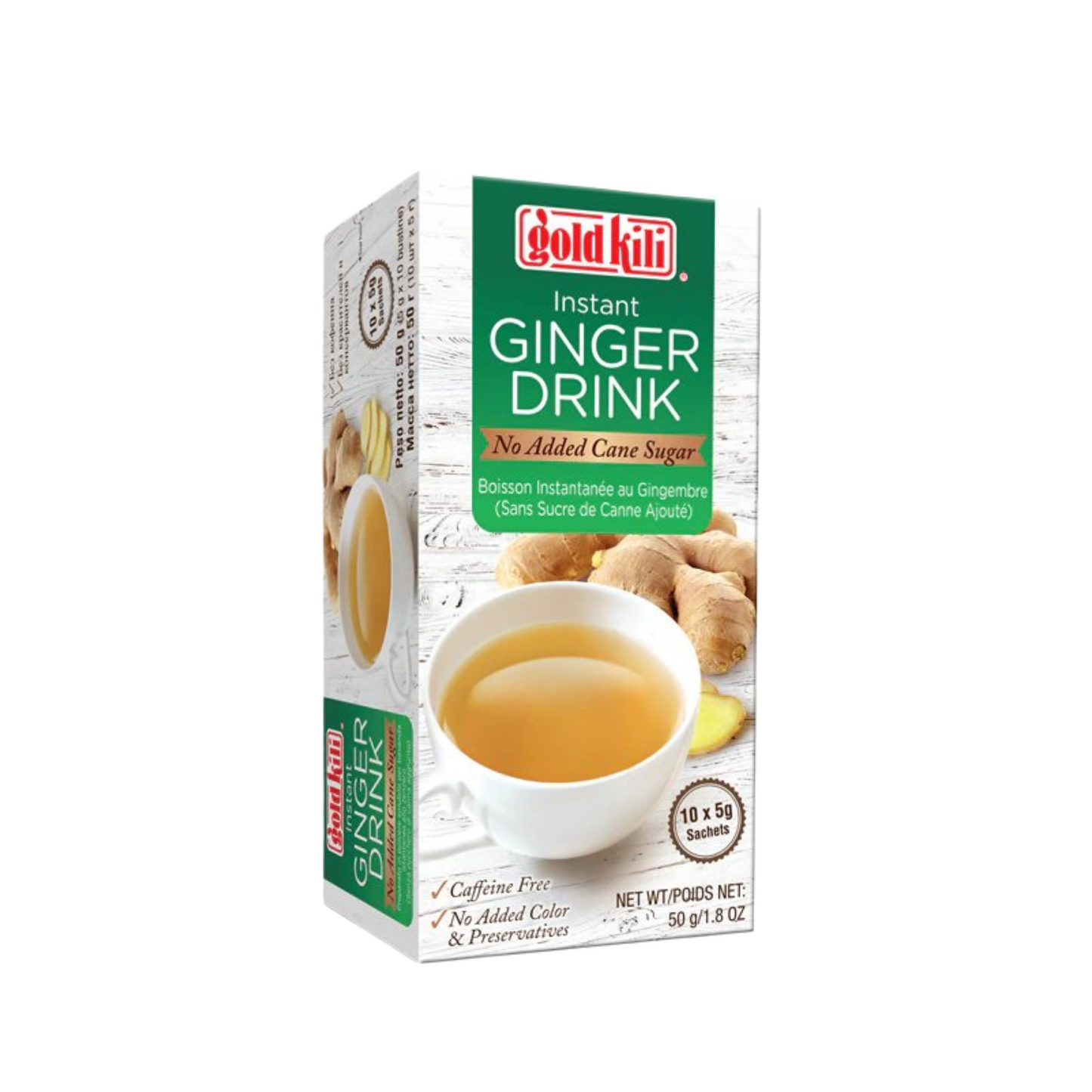 Gold Kili Instant Ginger Drink (Sugar Free) 50g