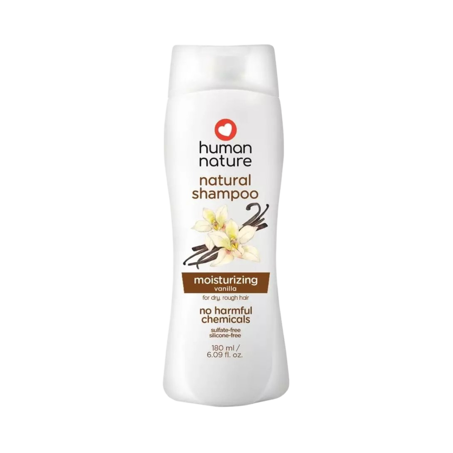 Human Nature Natural Moisturizing Shampoo Lush Vanilla 180ml