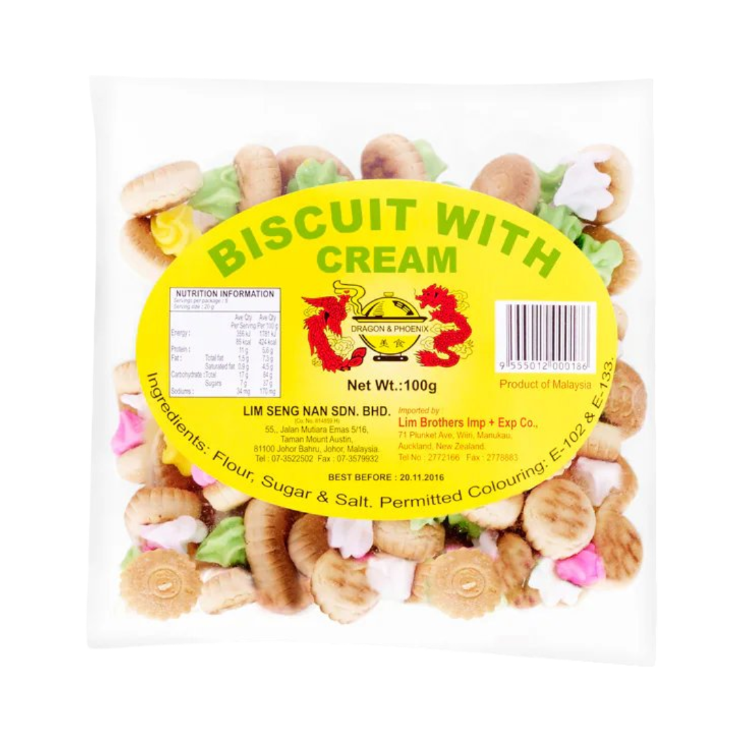 Dragon & Phoenix Biscuit with Cream 100g