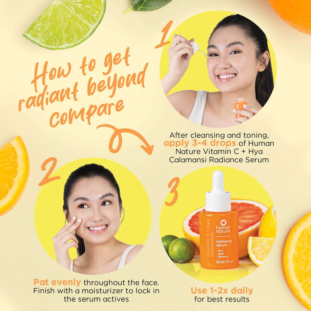 Human Nature Vitamin C + Hya Calamansi Radiance Serum