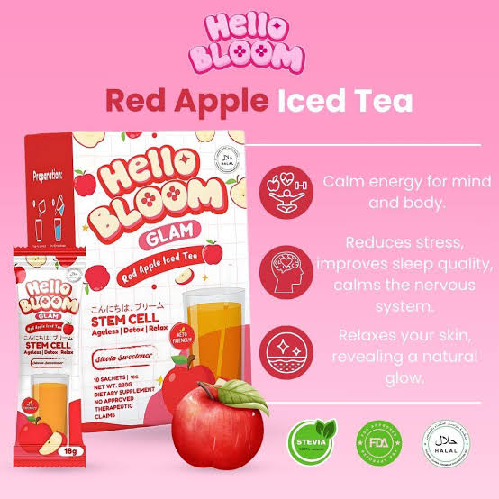 Hello Bloom Red Apple Iced Tea