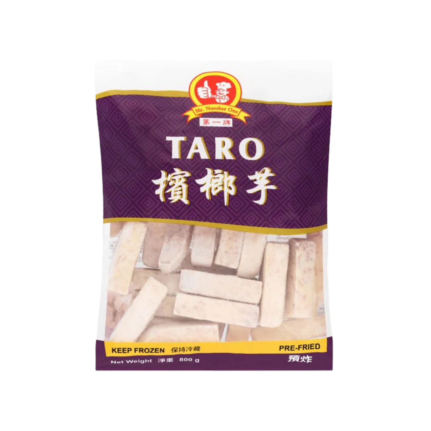 No.1 Frozen Par Fried Taro (Stick) 800g