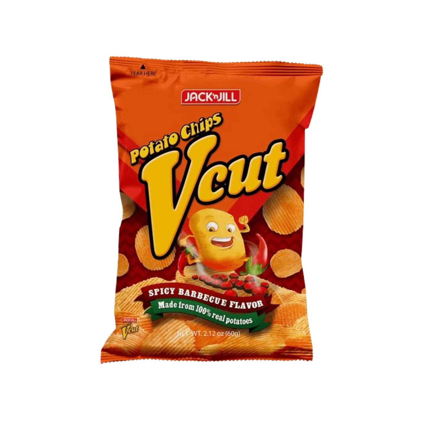 J&J V-Cut Spicy BBQ 60g