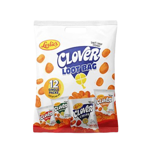 Leslie's Clover Chips 12's Loot Bags 280g