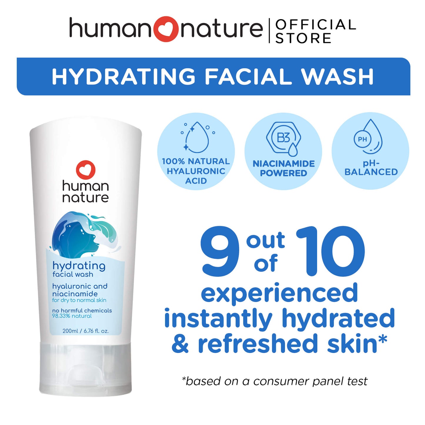 Human Nature Hydrating Facial Wash 200ml