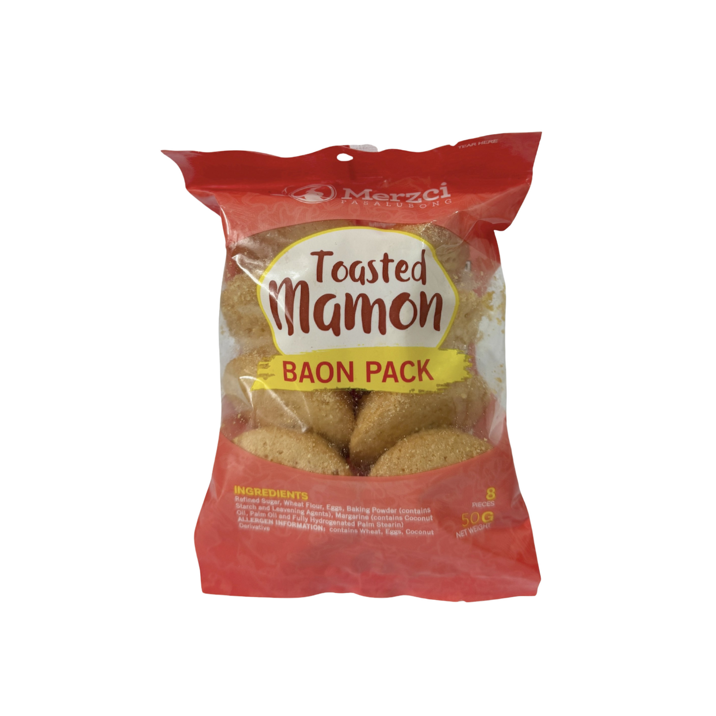 Merzci Toasted Mamon Baon Pack 50g