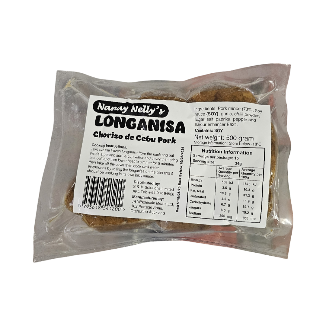 Nanay Nelly's Chorizo de Cebu Pork 500g