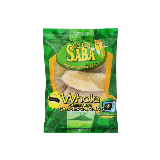 Golden Saba Whole Steamed Saba Bananas 454g