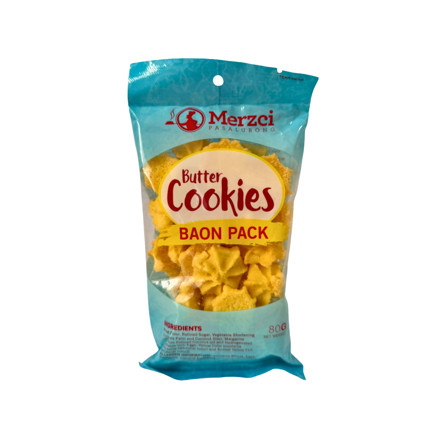Merzci Butter Cookies Baon Pack 80g