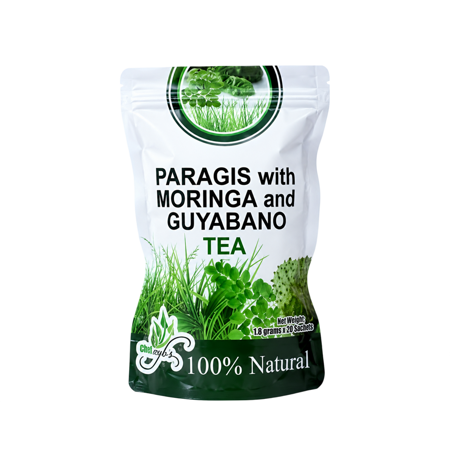 Chef Aybs Paragis with Moringa and Guyabano Tea (20 x 1.8g sachets)