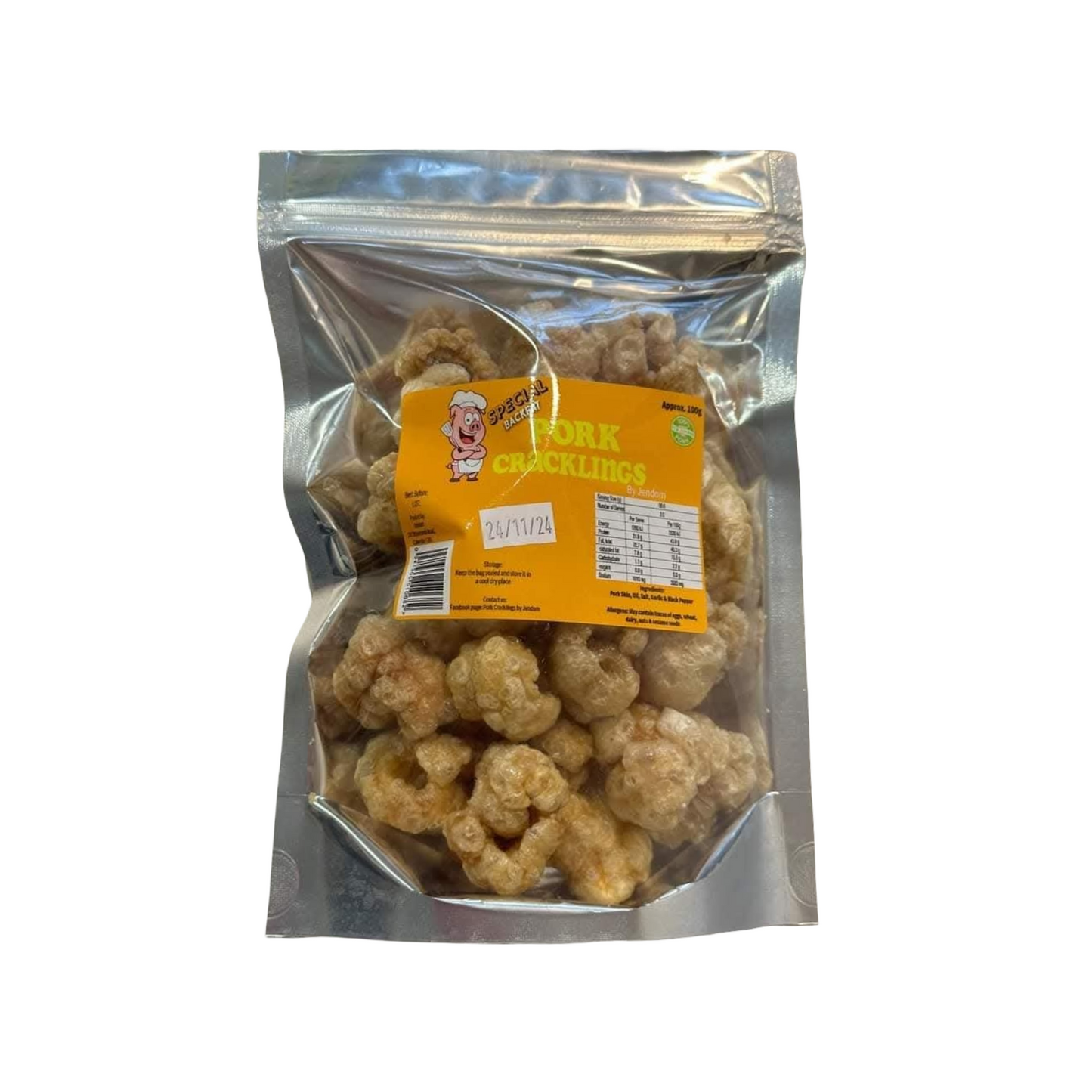 Pork Cracklings by Jendom (Spicy) - Chicharon