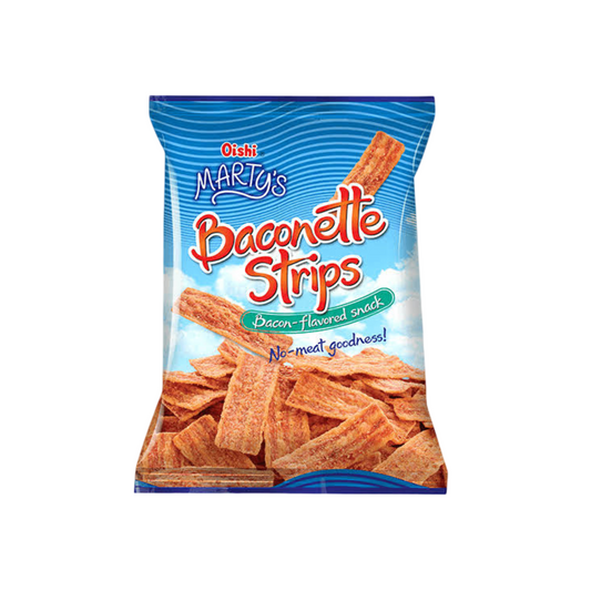 Oishi Marty's Cracklin Baconette Strip 90g