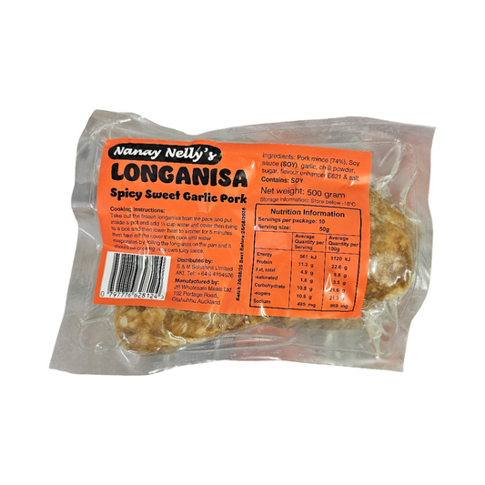 Nanay Nelly's Spicy Sweet Garlic Longganisa 500g