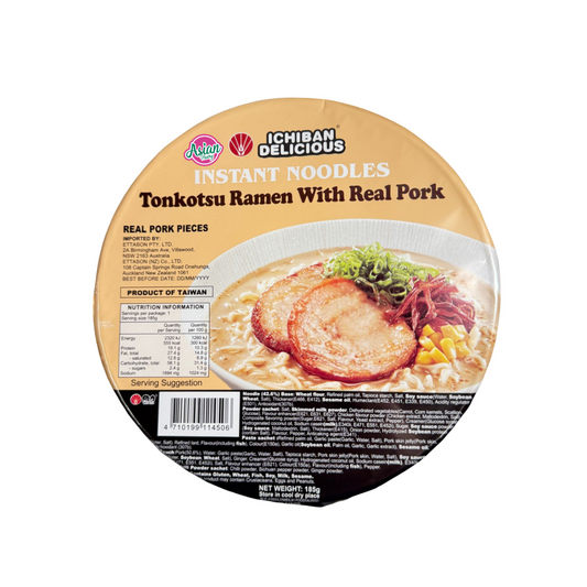 Ichiban Noodles Tonkotsu Ramen with Real Pork 185g