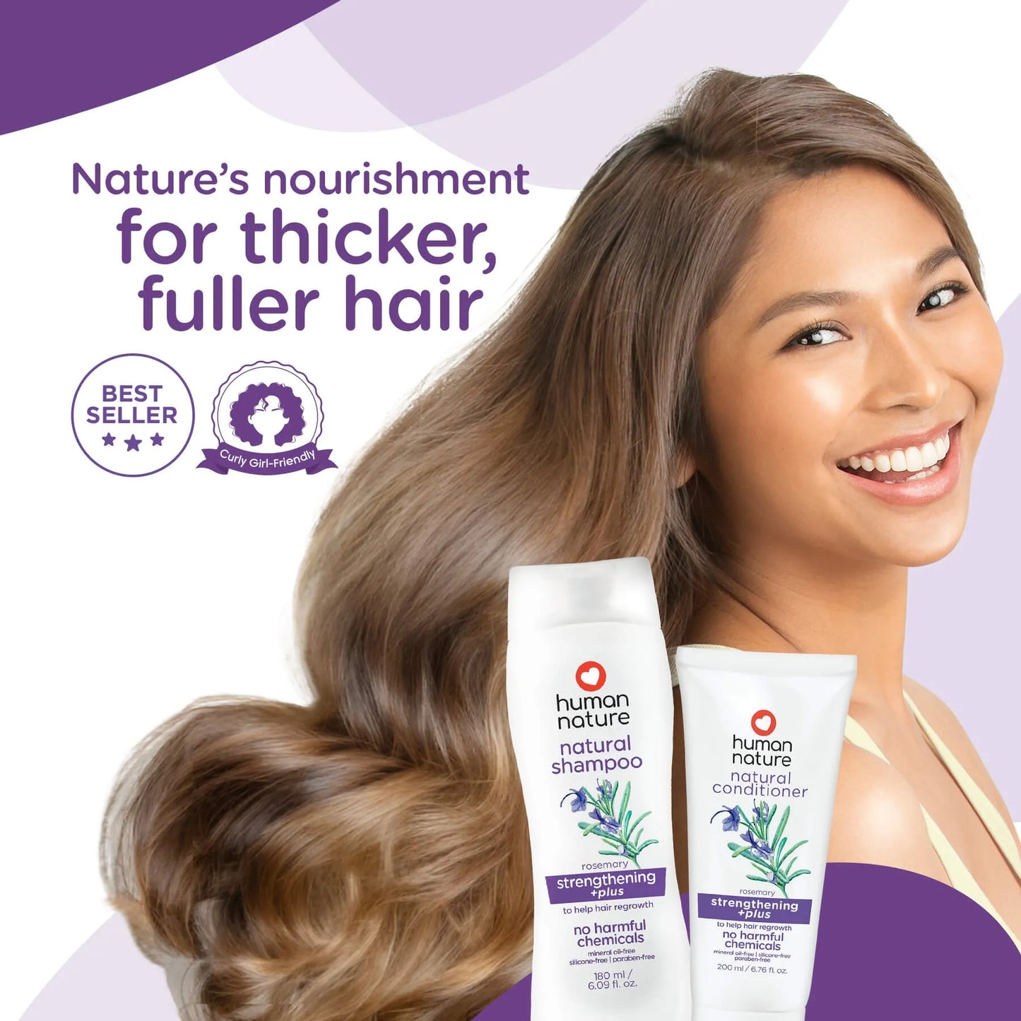 Human Nature Strengthening +PLUS Shampoo 180ml