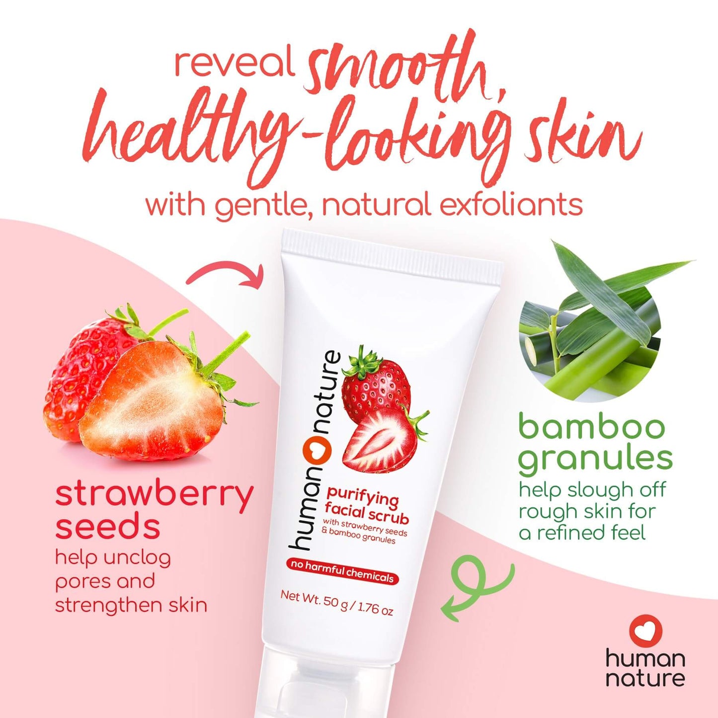 Human Nature Purifying Facial Scrub 50g