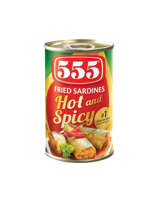555 Fried Sardines Hot & Spicy 155g