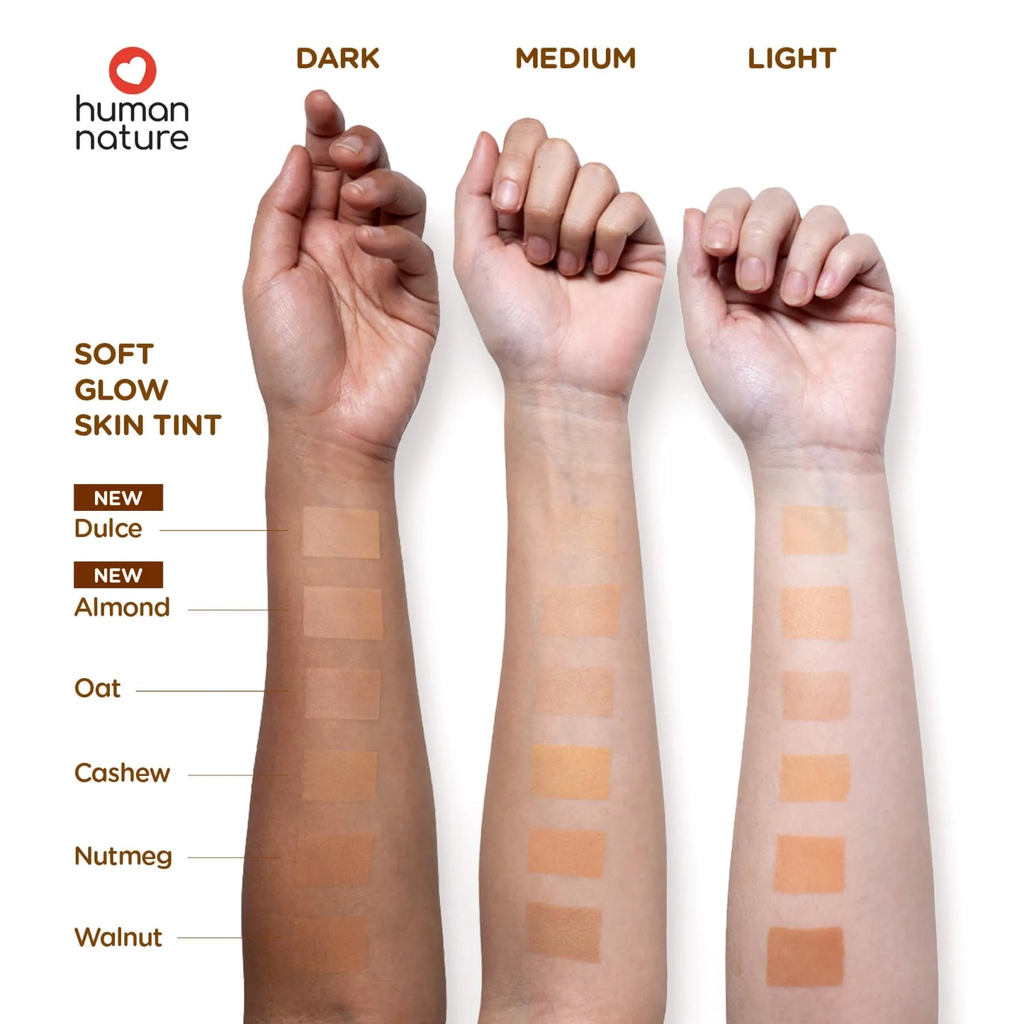 Human Nature Soft Glow Skin Tint 30ml - Walnut