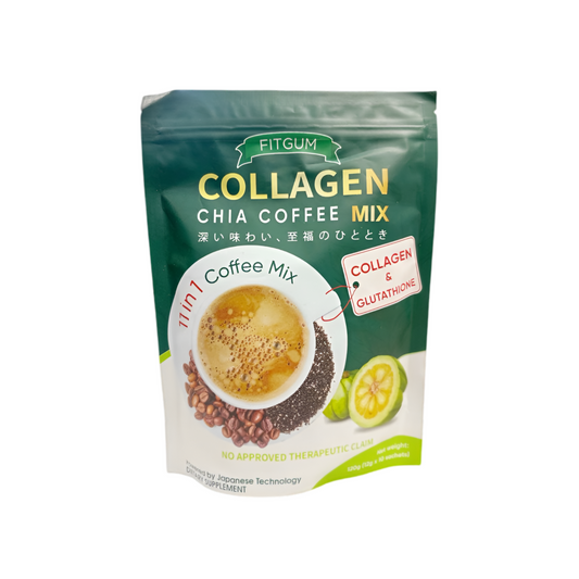 Fitgum Collagen Chia Coffee Mix (10 sachets)