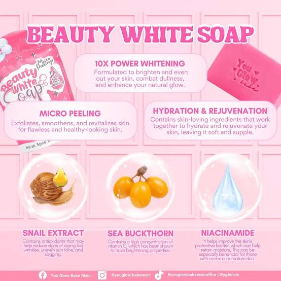 You Glow Babe Beauty White Soap (5pcs x 70g)