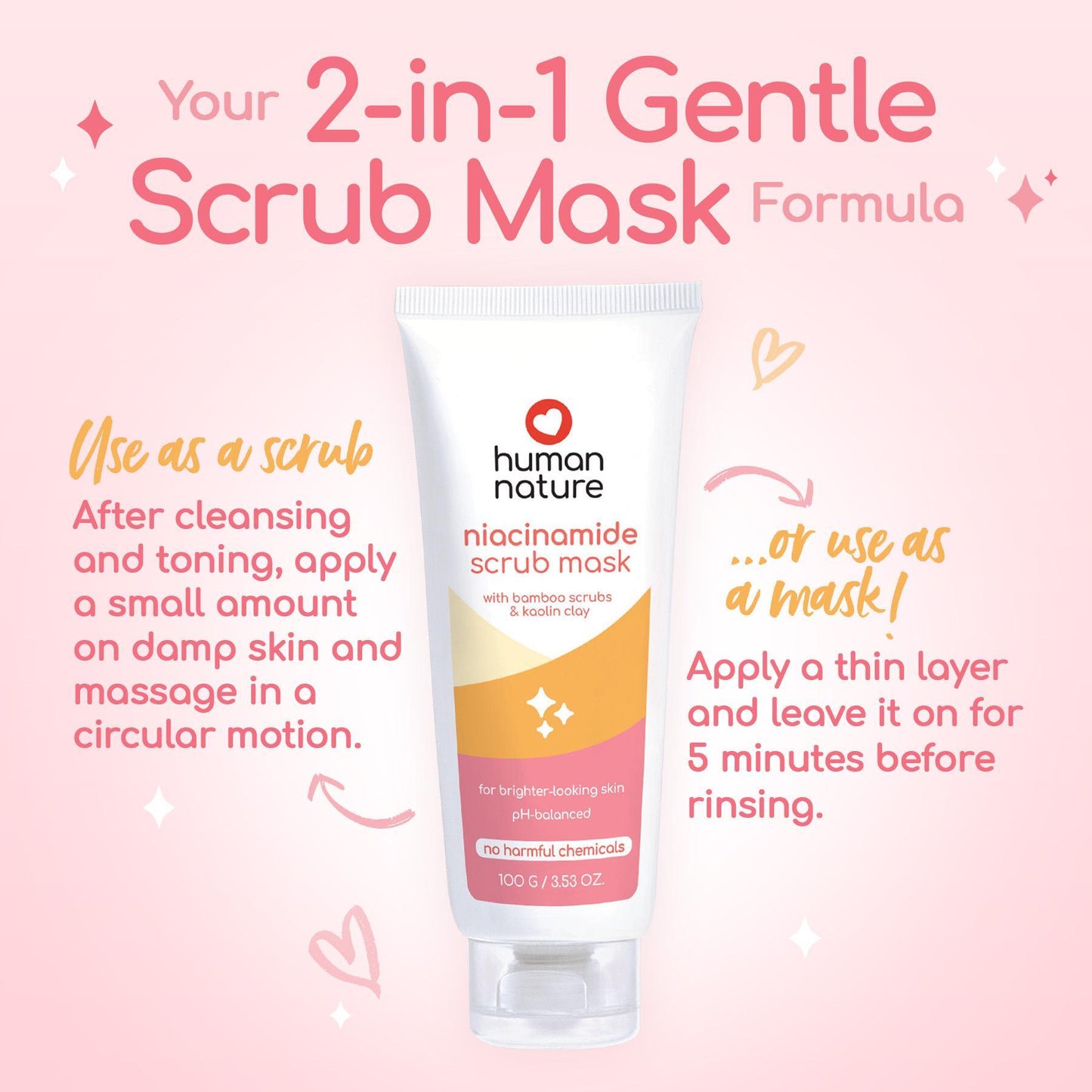 Human Nature Niacinamide Scrub Mask 100g