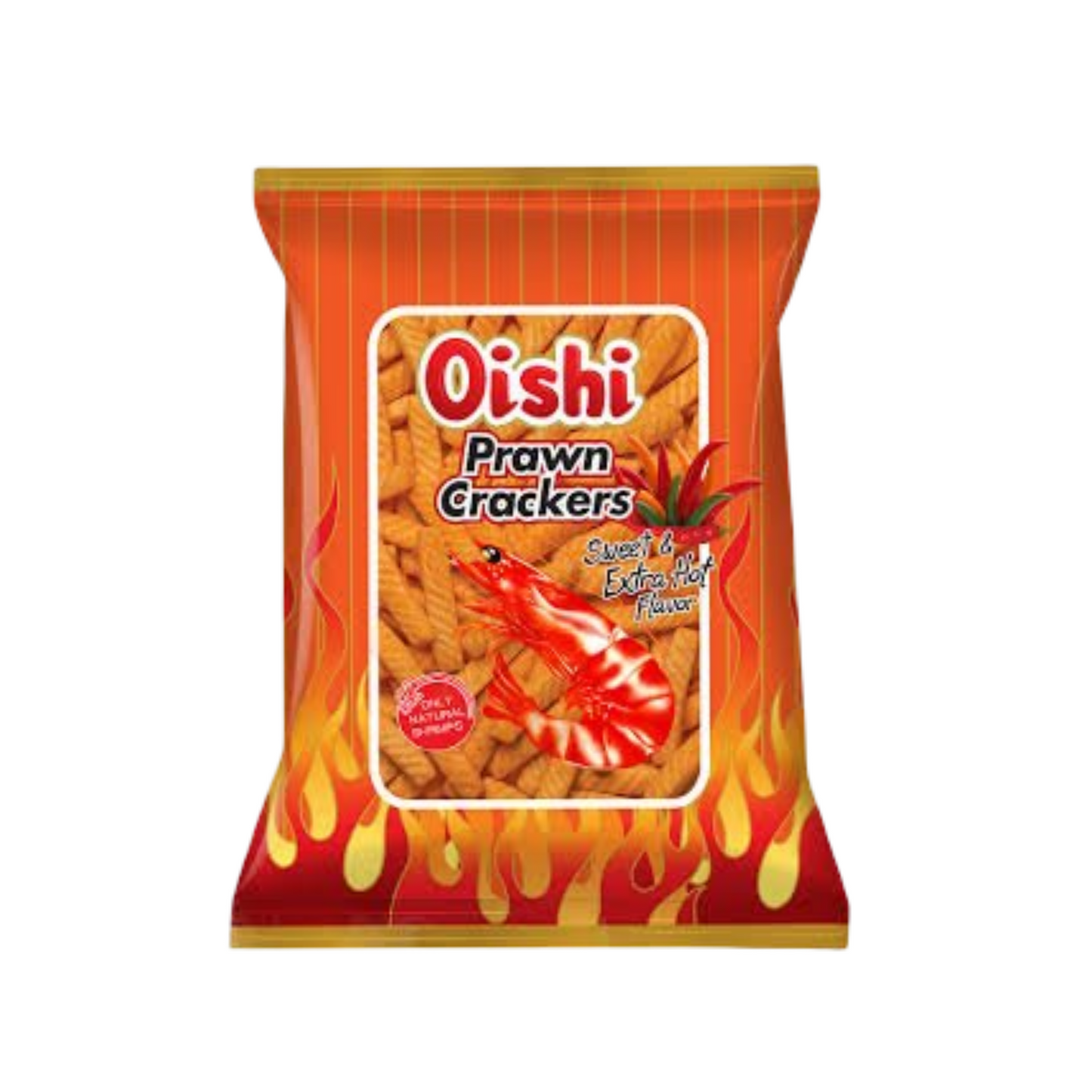 Oishi Prawn Cracker Sweet & Extra Hot 90g
