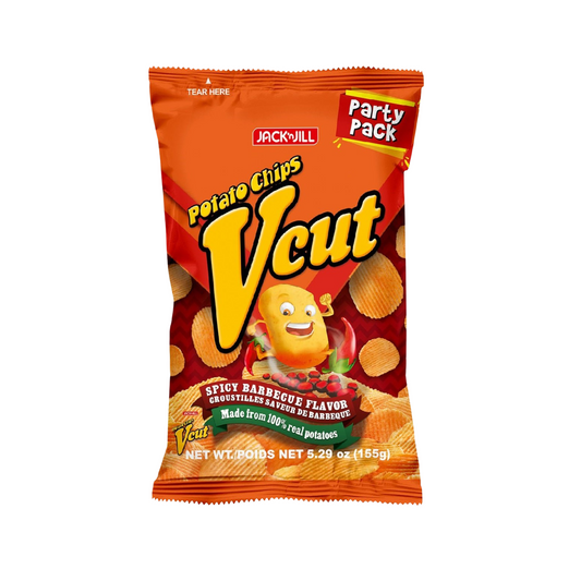 J&J V-Cut Spicy BBQ Party Pack 155g