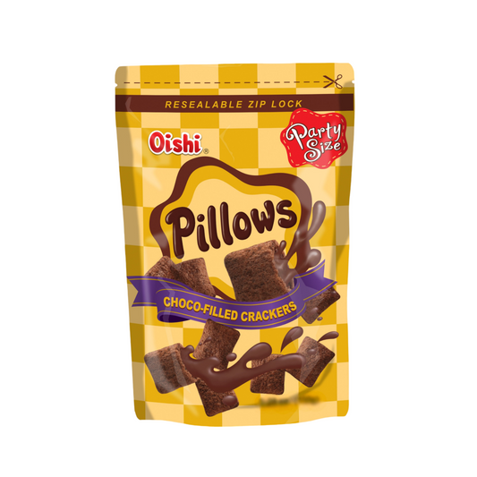 Oishi Pillows Chocolate Filled Crackers 100g