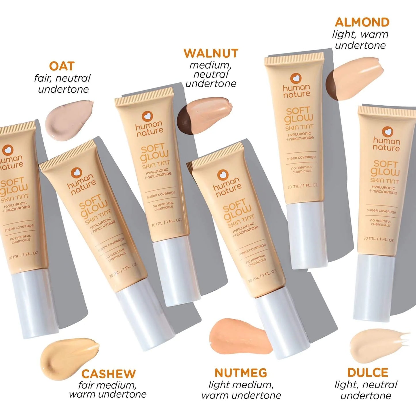 Human Nature Soft Glow Skin Tint 30ml - Walnut